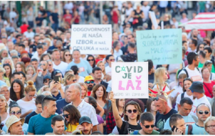 U Hrvatskoj poziv na bunt protiv korona-mjera: “Ne dajmo svoje pravo na rad, slobodno kretanje, slobodno odlučivanje o sebi i svome tijelu, slobodno disanje!”
