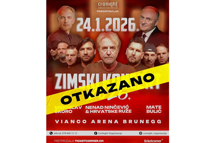 U švicarskom gradu zabranjen koncert Mate Bulića, Škore, Ninčevića i Hrvatskih ruža, nisu željeli niti razgovarati s hrvatskom veleposlanicom: “Politički događaj za kojeg grad ne može jamčiti sigurnost”