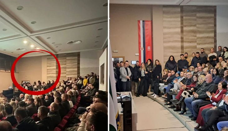 SDA s tribine u Kosači “izbrisao” zastavu hrvatskog naroda u BiH