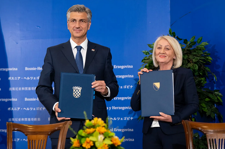 Krišto i Plenković potpisali ugovore između BiH i Hrvatske o graničnim prijelazima