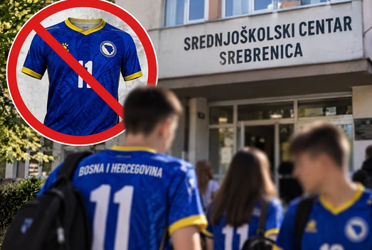 Škola u Srebrenici učenicima zabranila dolazak u dresovima reprezentacije BiH zbog “širenja nacionalne netrpeljivosti”, zaprijetili smanjenjem vladanja